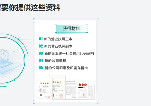鄭州鄭東新區(qū)公司注冊信息變更所需資料