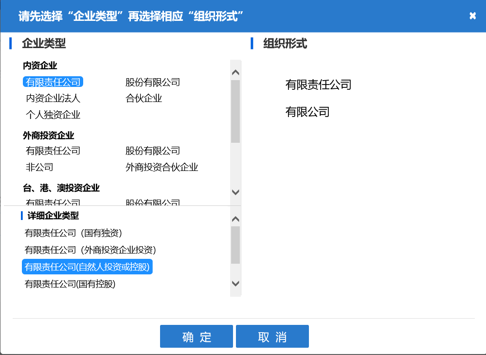 河南省分公司注冊(cè)流程組織形式選擇